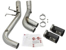 aFe Victory Series 4in 409-SS DPF-Back Exhaust w/ Dual Black Tips 2017 GM Duramax V8-6.6L(td) L5P - afe49-44089-B