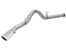 aFe MACHForce XP Exhaust 5in DPF-Back SS Exh 2015 Ford Turbo Diesel V8 6.7L Polished Tip - afe49-43064-P