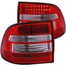 ANZO 2003-2006 Porsche Cayenne LED Taillights Red/Clear - anz321170