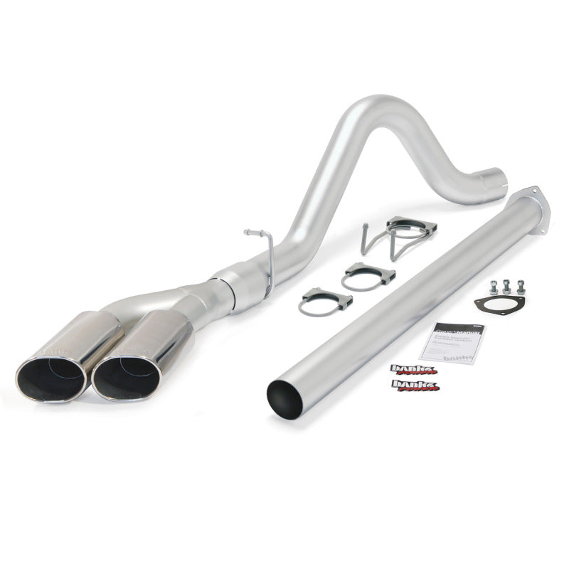 Banks Power 15-16 Ford 6.7L F250-350-450 CCSB/CCLB Monster Exh Sys - Single Dual Exh w/ Chrome Tip - gbe49793