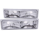 ANZO 1988-1998 Chevrolet C1500 Euro Parking Lights Chrome - anz511032