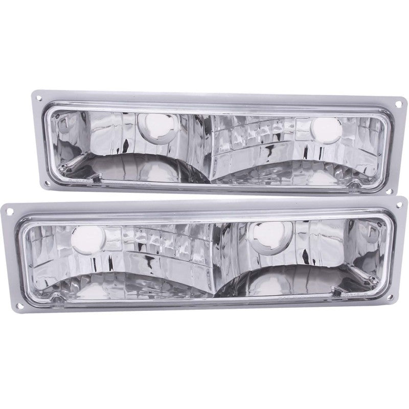 ANZO 1988-1998 Chevrolet C1500 Euro Parking Lights Chrome - anz511032