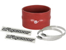 aFe Magnum FORCE CAI Univ. Silicone Coupling Kit (3.5in. ID / 2.25in. L) Straight w/Hump - Red - afe59-00060