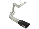 aFe MACHForce XP 5in DPF-Back 409SS Exhaust Dodge Diesel Trucks 07.5-12 L6-6.7L (td) Black Tip - afe49-42016-B