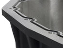 AFE Pro Series Engine Oil Pan Black w/Machined Fins; 11-16 Ford Powerstroke V8-6.7L (td) - afe46-70322