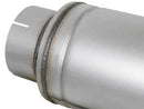 aFe ATLAS Aluminized Steel Muffler 5in Center/Center 24in L x 7in Diameter - Round Body - afe49M00023