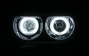 ANZO 2008-2014 Dodge Challenger Projector Headlights w/ Halo Black (CCFL) (HID Compatible) - anz121306