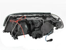 ANZO 2000-2003 BMW 3 Series E46 Projector Headlights w/ Halo Chrome - anz121268