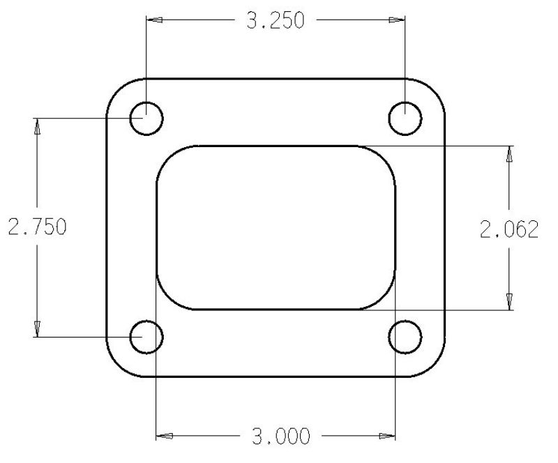 Cometic Turbo FLG T4 Garrett Exh Inlet .010in Exhaust Gasket - cgC4516