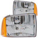 ANZO 1995-1997 Chevrolet Blazer Crystal Headlights Chrome 1pc - anz111078