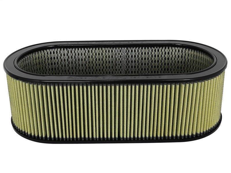 aFe MagnumFLOW Air Filters Round Racing PG7 A/F PG7 Oval Filter (18.13 x 7.25 x 6.0 w/EM) - afe18-87001