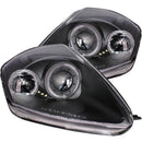 ANZO 2000-2005 Mitsubishi Eclipse Projector Headlights w/ Halo Black - anz121332