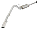 aFe MACHForce XP Exhaust 3in-3.5in SS Single Side Ext CB w/ Polished Tips 15 Ford F150 V8 5.0L CC/SB - afe49-43073-P