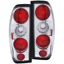 ANZO 1998-2004 Nissan Frontier Taillights Chrome - anz211114