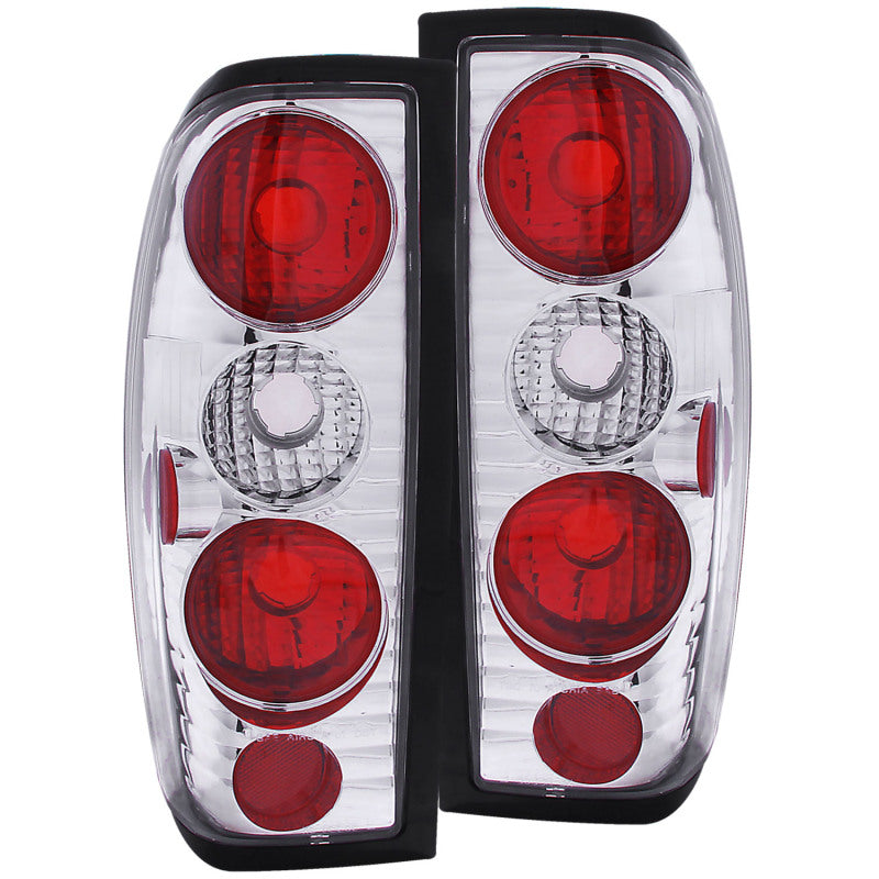 ANZO 1998-2004 Nissan Frontier Taillights Chrome - anz211114
