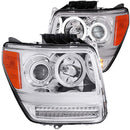 ANZO 2007-2012 Dodge Nitro Projector Headlights w/ Halo Chrome (CCFL) G2 - anz111144