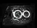 ANZO 2005-2011 Toyota Tacoma Projector Headlights w/ Halos Chrome - anz121281