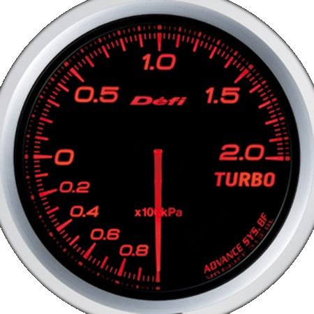 DEFI Advance BF Red 60mm 2 Bar Boost Gauge (Metric) - defiDF09902