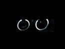 ANZO 1992-1998 BMW 3 Series E36 Projector Headlights w/ Halo Black G2 1 pc - anz121325