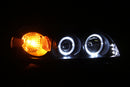 ANZO 2000-2005 Chevrolet Impala Projector Headlights w/ Halo Black - anz121339