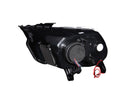 ANZO 2010-2014 Ford Mustang Projector Headlights w/ Halo Black (CCFL) - anz121323