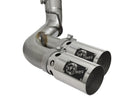 aFe Victory Series 4in 409-SS DPF-Back Exhaust w/ Dual Polished Tips 2017 GM Duramax V8-6.6L(td) L5P - afe49-44089-P