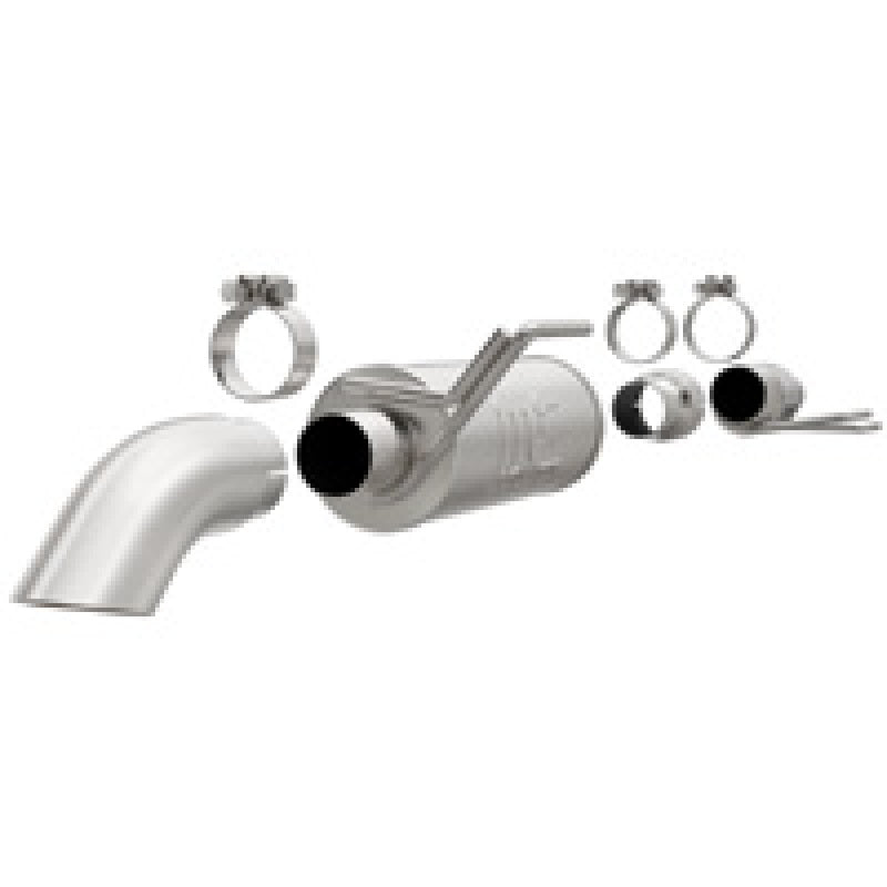MagnaFlow Cat-Back, SS, 2.5/3in, Turn Down In Front Rear Tire 2015 Ford F150 2.7L V6T Ext Cab - mag19056
