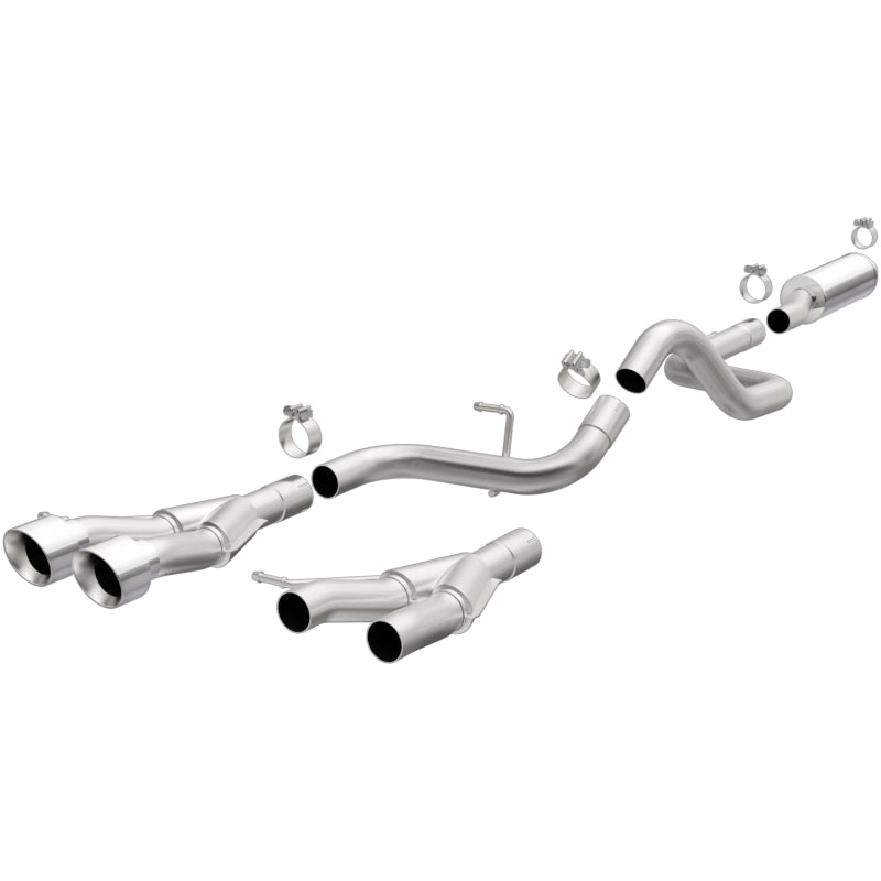 MagnaFlow Cat-Back 2013-2017 Hyundai Veloster L4 Turbo 2.25in SS Street Series 4in Polished Tips - mag19325