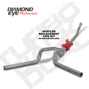 Diamond Eye KIT 4in TB MFLR RPLCMENT PIPE DUAL AL: 94-02 DODGE CUMMINS 5.9L - depK4214A-RP