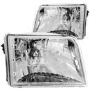 ANZO 1993-1997 Ford Ranger Crystal Headlights Chrome - anz111036
