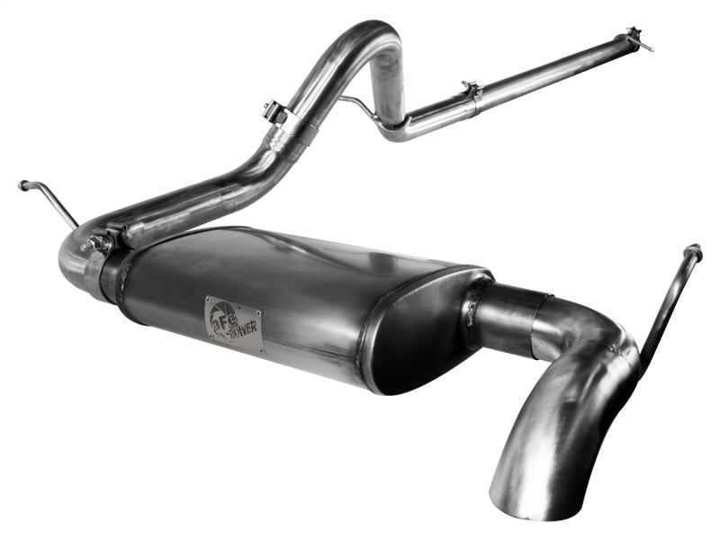 aFe MACHForce XP Exhausts Cat-Back SS-409 EXH CB Jeep Wrangler JK 3.8L 07-11 (4 Dr) HT - afe49-46207