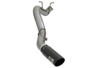 aFe LARGE BORE HD 4in 409-SS DPF-Back Exhaust w/Black Tip 2017 GM Duramax V8-6.6L (td) L5P - afe49-44085-B