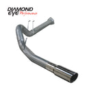 Diamond Eye KIT 4in DPF BACK SGL SS: 2011 FORD 6.7L PWRSTROKE F250/F350 - depK4376S