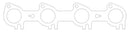 Cometic 91-01 Ford 4.6L SOHC / 99+ 5.4L Triton .030 inch MLS Exhaust Gaskets (Pair) - cgC5853-030