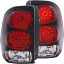 ANZO 2002-2009 Chevrolet Trailblazer LED Taillights Red/Clear - anz311116