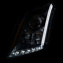 ANZO 2010-2015 Cadillac Srx Projector Headlights w/ Plank Style Design Black - anz111308