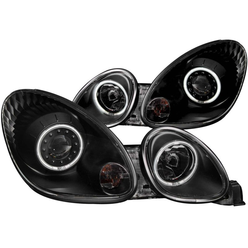 ANZO 1998-2005 Lexus Gs300 Projector Headlights w/ Halo Black - anz121144