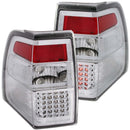 ANZO 2007-2014 Ford Expedition LED Taillights Chrome - anz311109