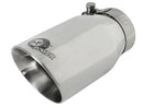 aFe MACH Force-Xp Universal 304 SS Single-Wall Clamp-On Exhaust Tip - Polished - afe49T25354-P07