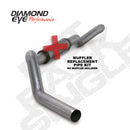 Diamond Eye KIT 5in CB MFLR RPLCMENT PIPE SGL AL: 2006-2007.5 CHEVY 6.6L 2500/3500 - depK5126A-RP
