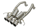 aFe MACHForce XP 3in-2 1/2in Axle Back 304SS Exhaust w/ Polished Tips 15-17 Chevy Corvette Z06 - afe49-34082-P