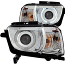 ANZO 2010-2013 Chevrolet Camaro Projector Headlights w/ Halo Chrome (CCFL) - anz121311