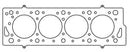 Cometic Pueg P405 M-16 86.5mm .060 inch MLS Head Gasket - cgC4227-060