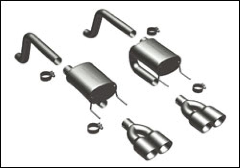 MagnaFlow SYS C/B 2009 Corvette 6.2L Axl-Back - mag16593