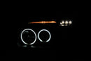 ANZO 1995-2001 Ford Explorer Projector Headlights w/ Halo Black 1 pc - anz111132