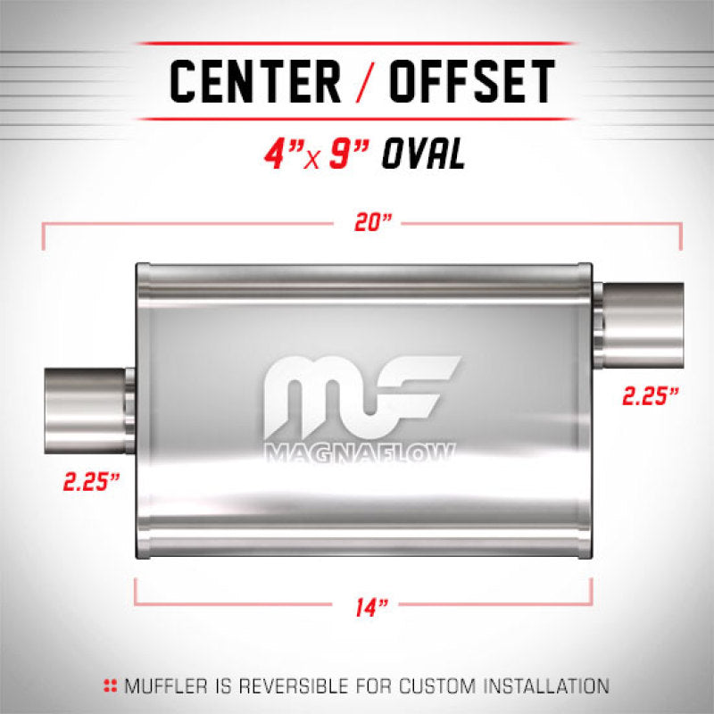 MagnaFlow Muffler Mag SS 4X9 14 2.25/2.2 - mag14325