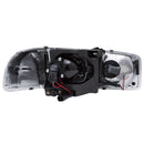 ANZO 1999-2006 Gmc Sierra 1500 Projector Headlights w/ U-Bar Chrome - anz111304