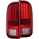 ANZO 2008-2015 Ford F-250 LED Taillights Red/Clear - anz311050