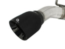 aFe MACHForce XP Exhaust 2.5in Stainless Steel CB/10-13 Chevy Camaro V6-3.6L (td) (gloss blk tip) - afe49-44042-B