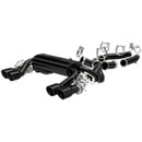 MagnaFlow 2015 BMW M3/M4 L6 3.0L SS Cat-Back Performance Quad Split Rear Exit Exht-3.5in Black Tips - mag19186